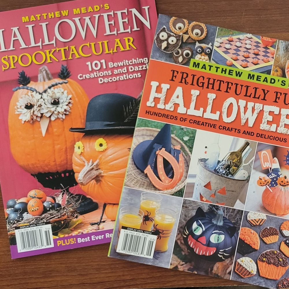 Set of 2 Matthew Mead VINTAGE Halloween Collectors Magazines 2013 and 2014